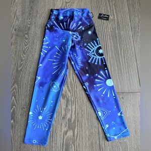 Exotica Imagine Nation Performance High Waisted Capri Crop Leggings Size XS